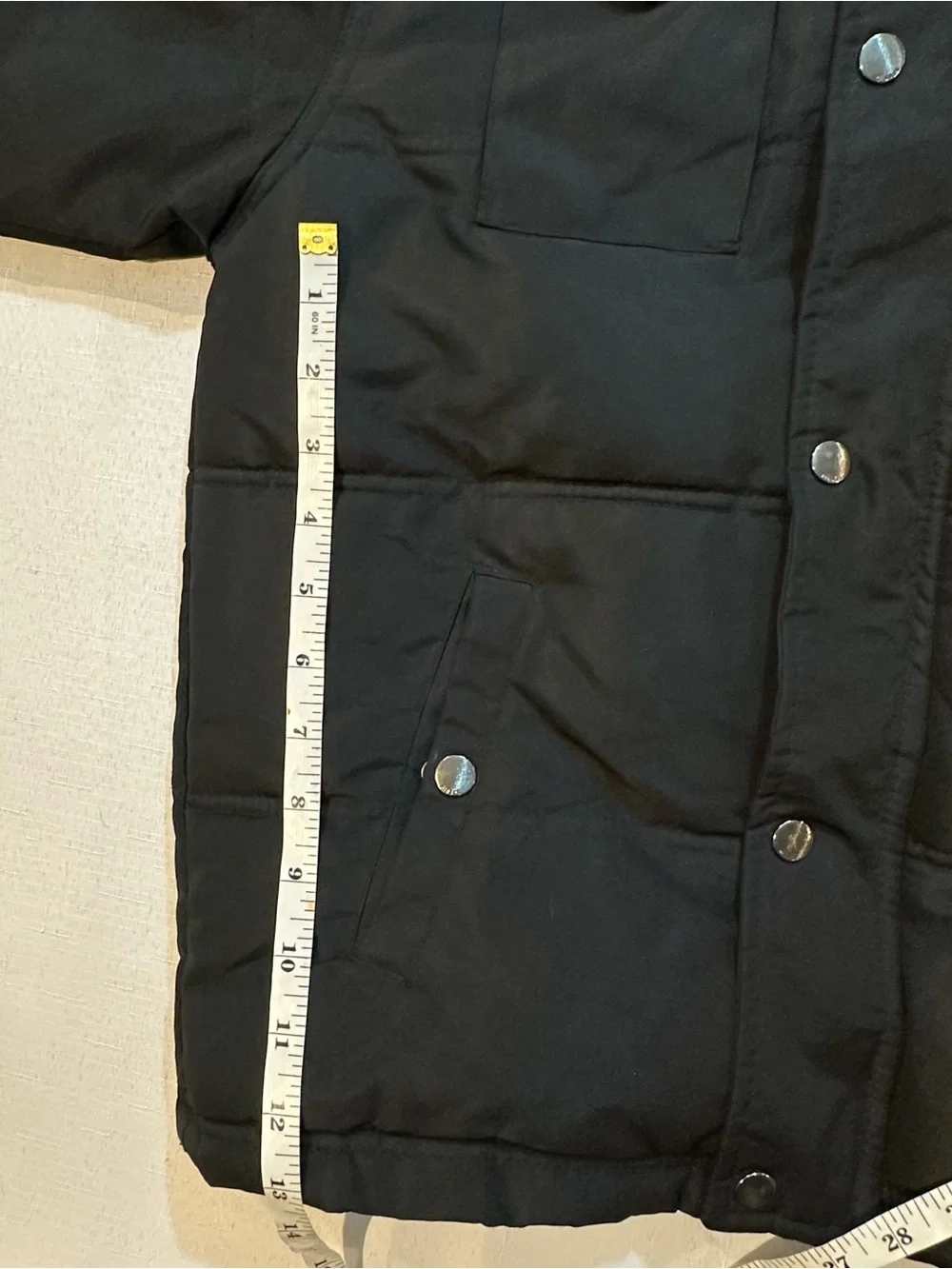 Diesel Boys Black Hooded Puffer Parka 10/12